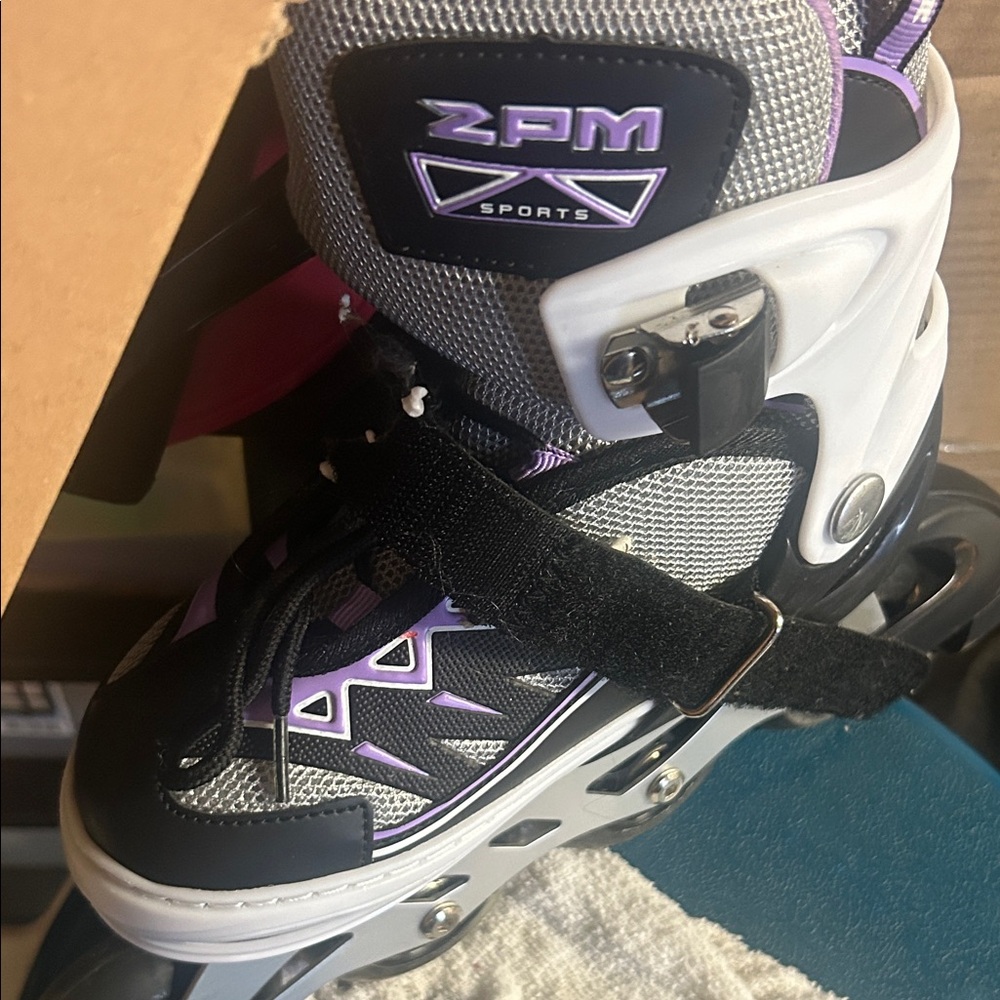 Kids Roller Skates - Black and Purple